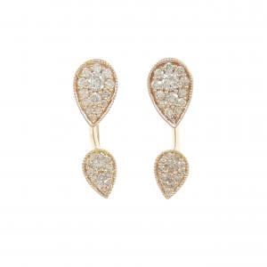K18PG ダイヤモンド ピアス 0.60CT