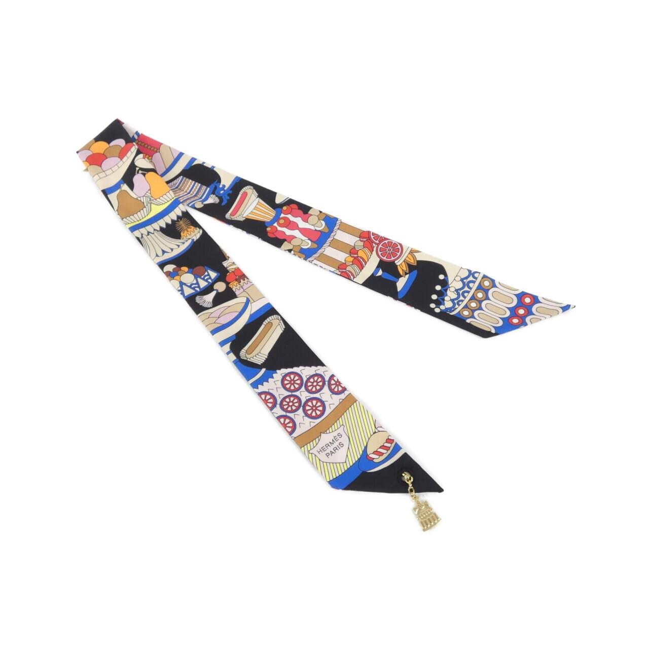 【未使用品】エルメス LA PATISSERIE FRANCAISE ツイリー チャーム 853336S スカーフ