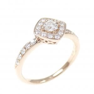 K18PG ダイヤモンド リング 0.142CT