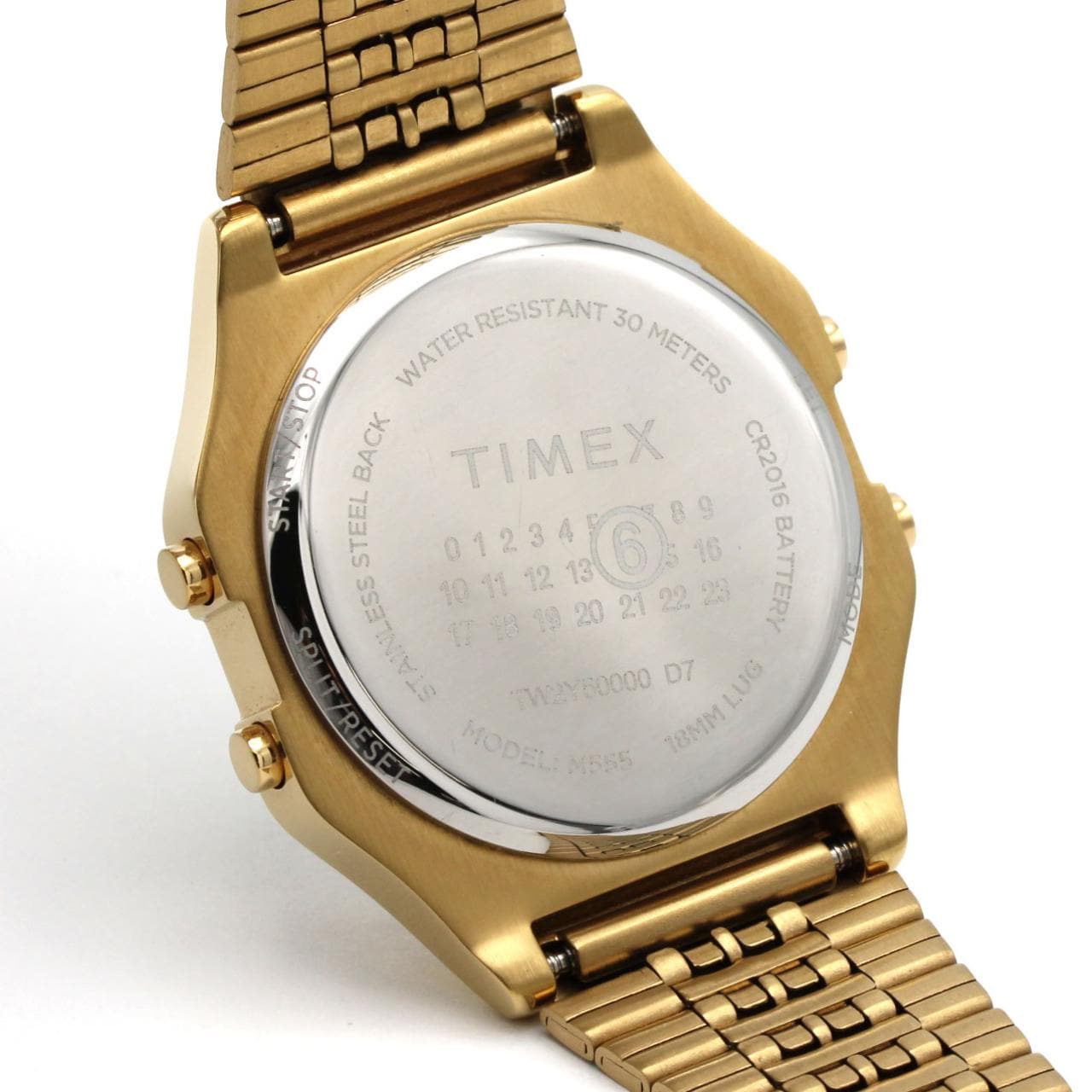 タイメックス T80 エムエム6メゾンマルジェラxTIMEX ゴールド S33YW0002/M10062/GOLD SS クォーツ