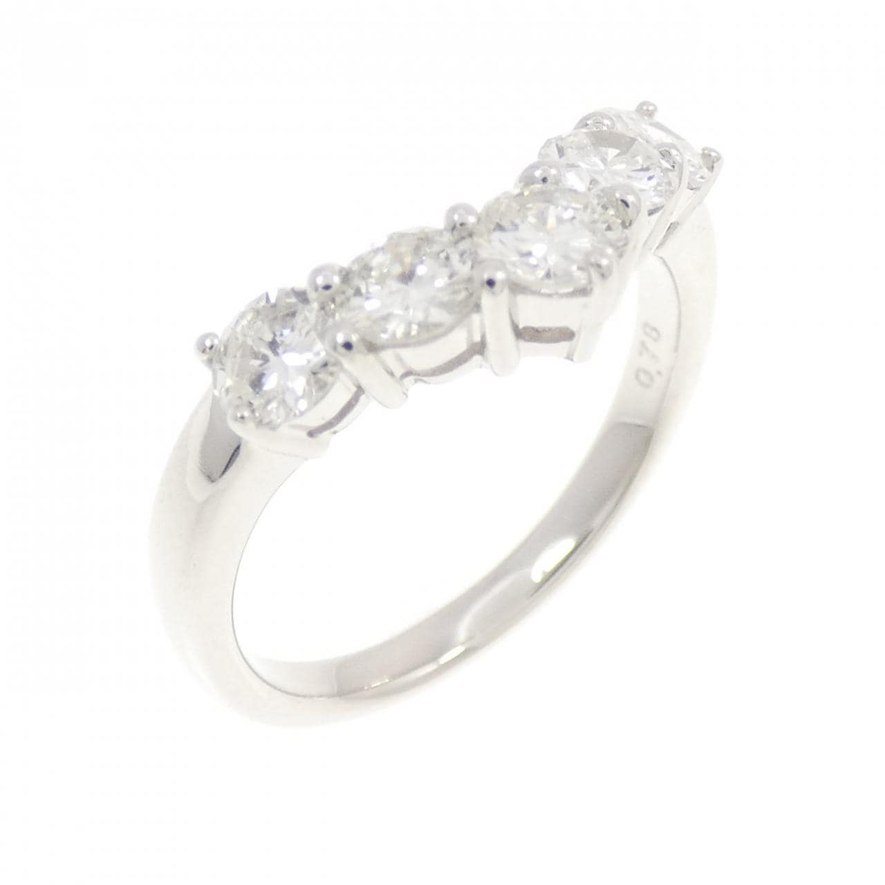 750WG ダイヤモンド リング 0.78CT