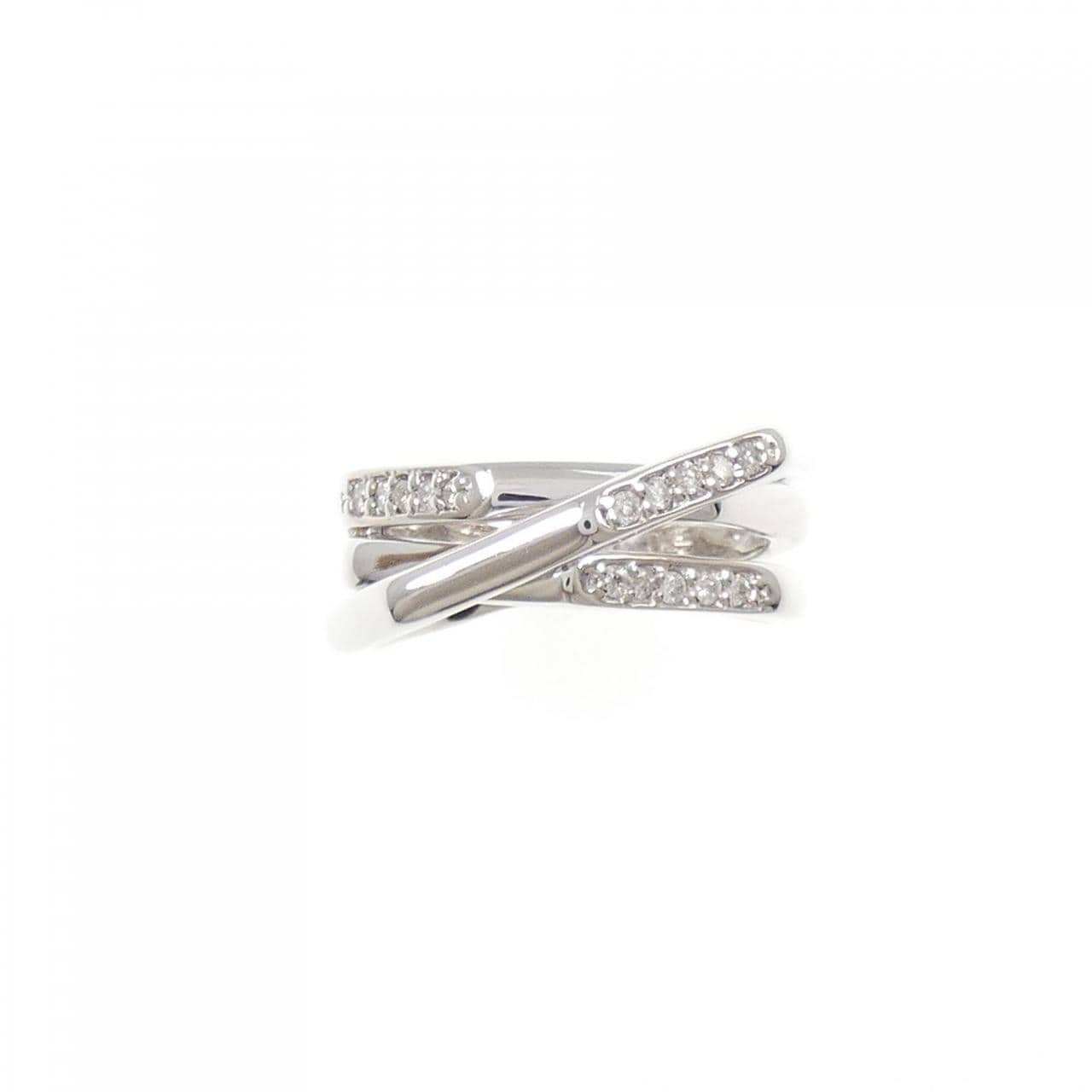 K18WG ダイヤモンド リング 0.15CT