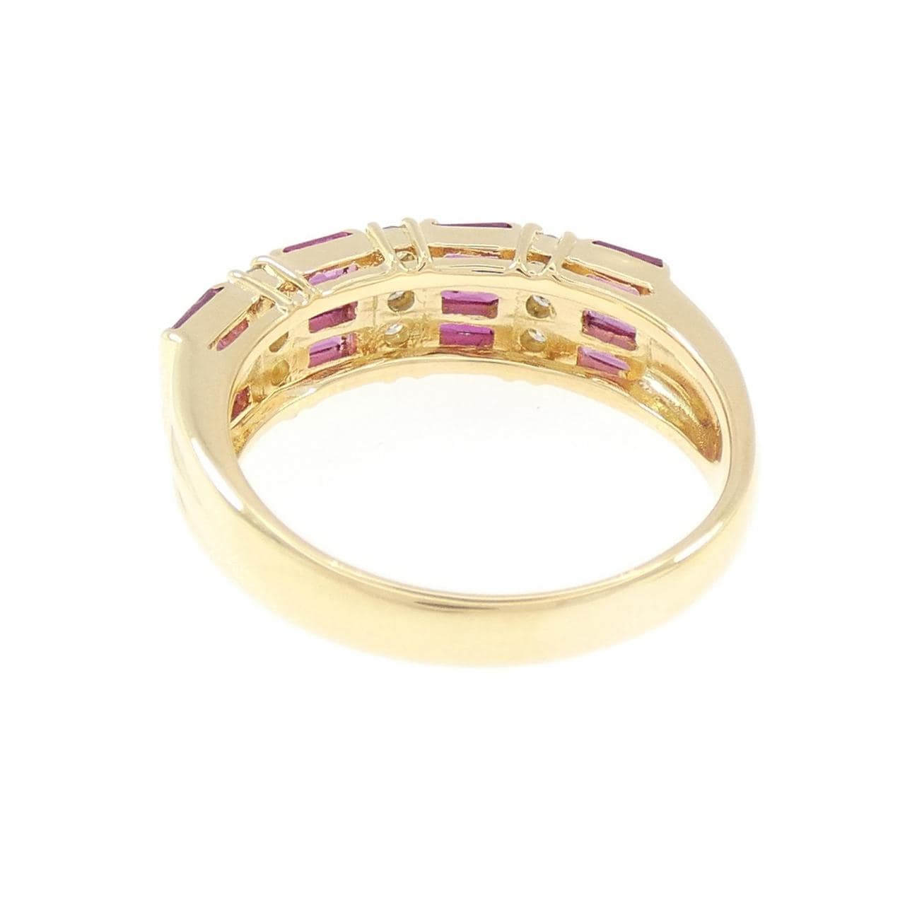 K18YG ルビー リング 1.00CT