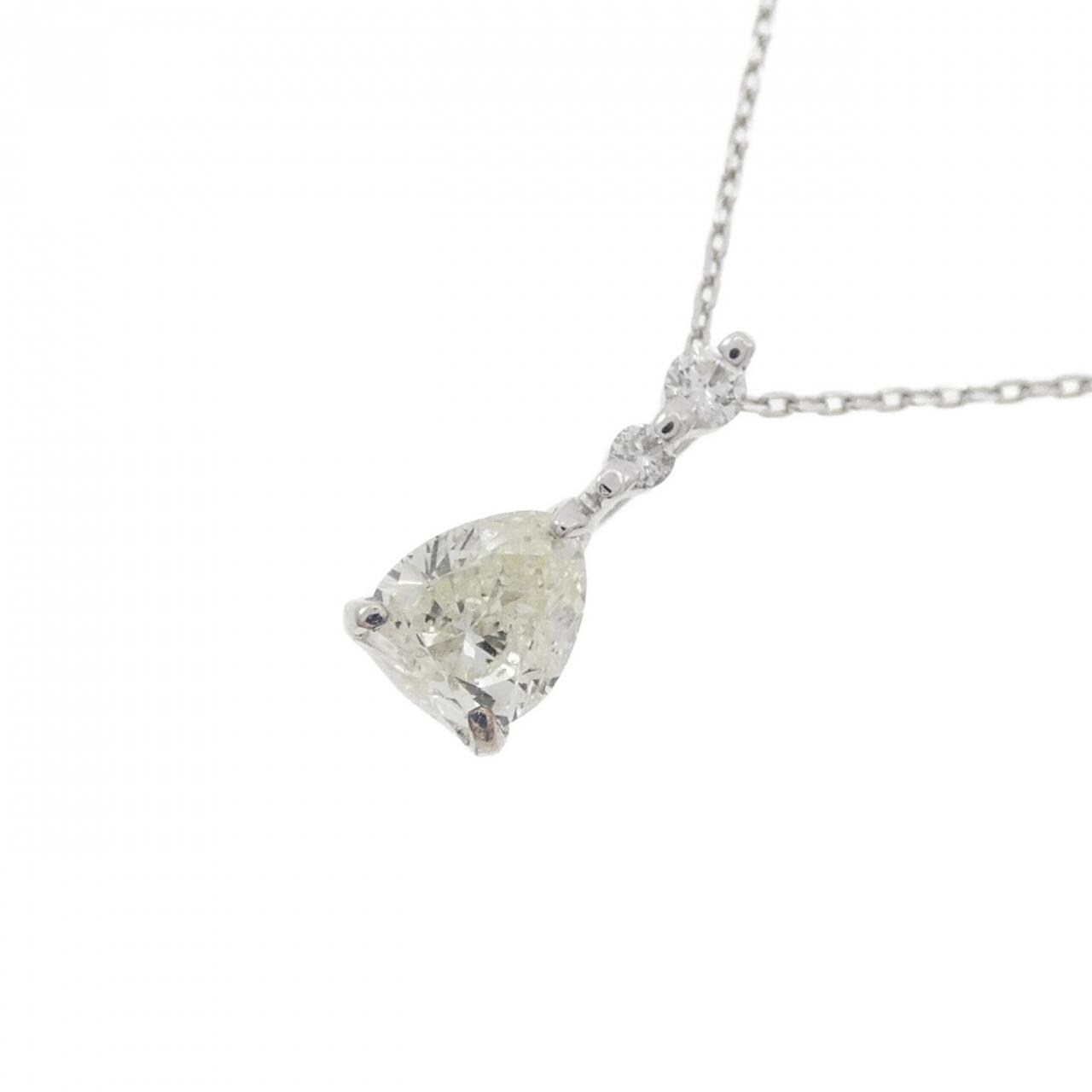 K18WG ダイヤモンド ネックレス 0.653CT