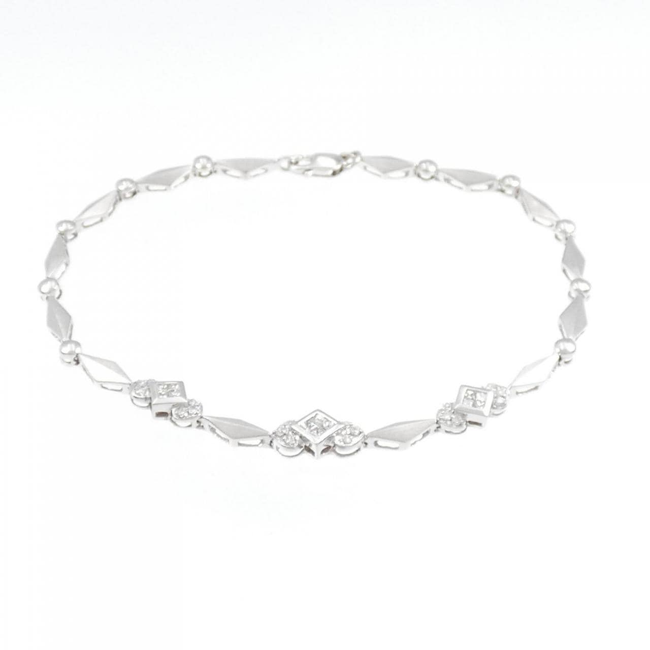 K18WG Diamond bracelet 0.35CT