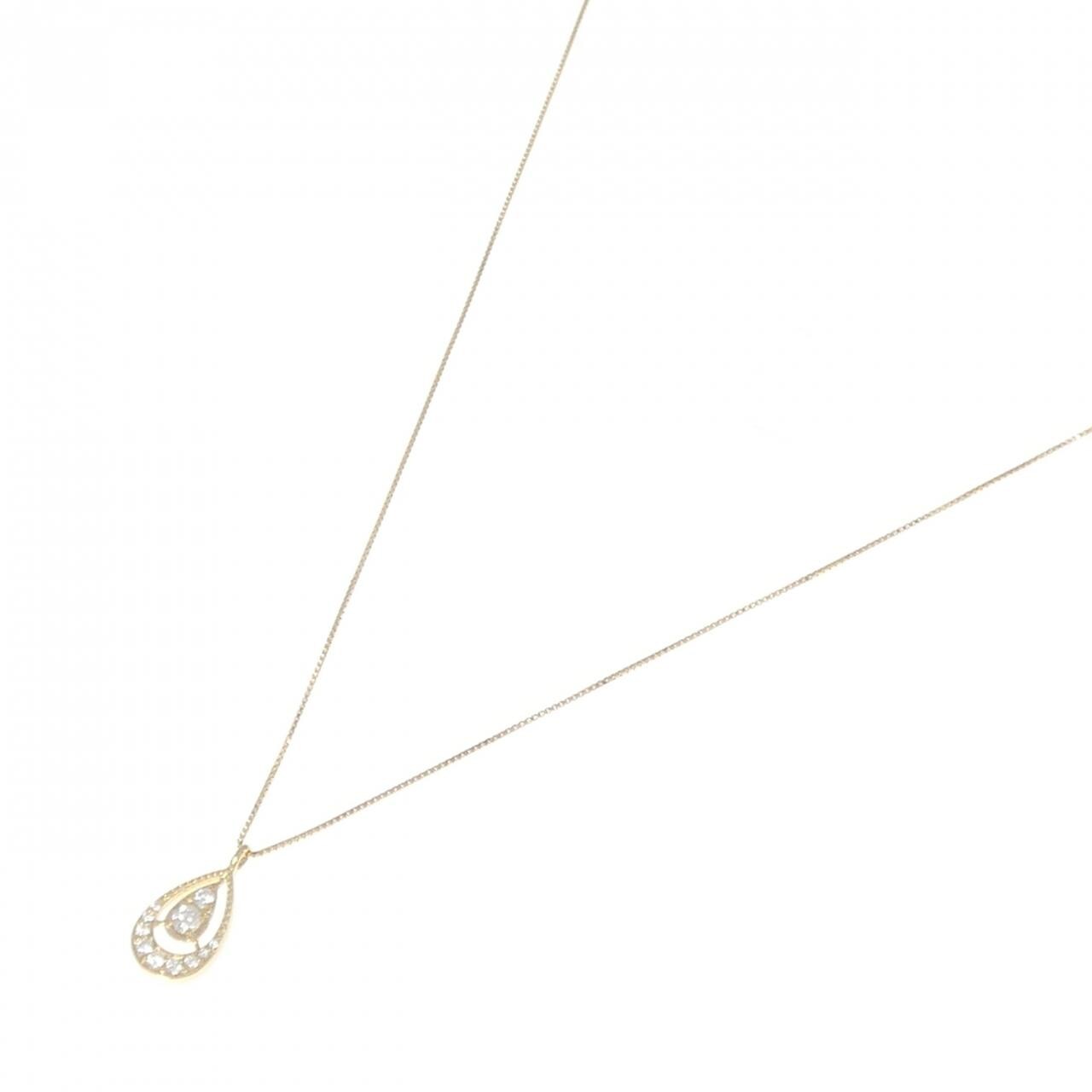 K18YG ダイヤモンド ネックレス 0.12CT