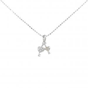K18WG ダイヤモンド ネックレス 0.02CT