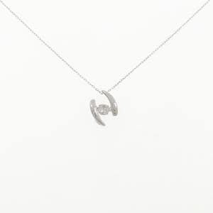 K18WG ダイヤモンド ネックレス 0.13CT