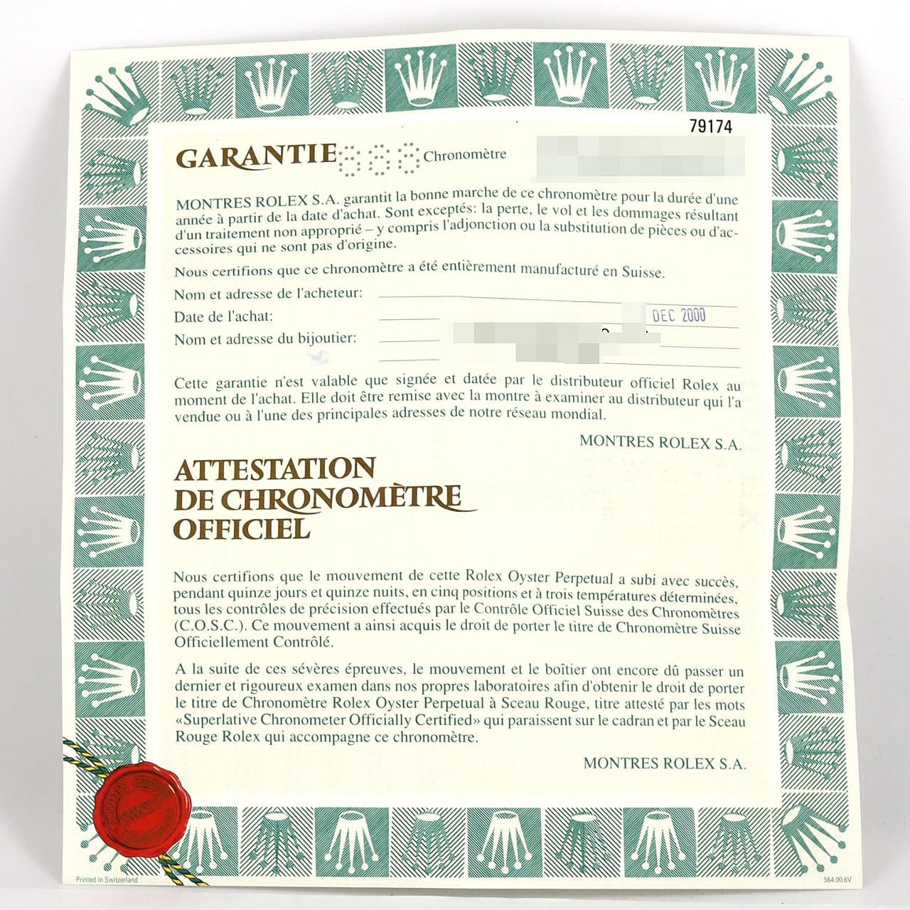 ロレックス デイトジャスト 79174G SSxWG 自動巻 P番