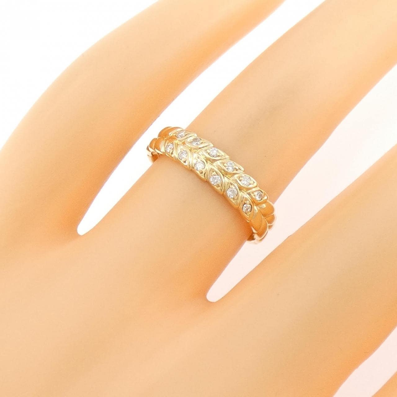 K18YG ダイヤモンド リング 0.09CT