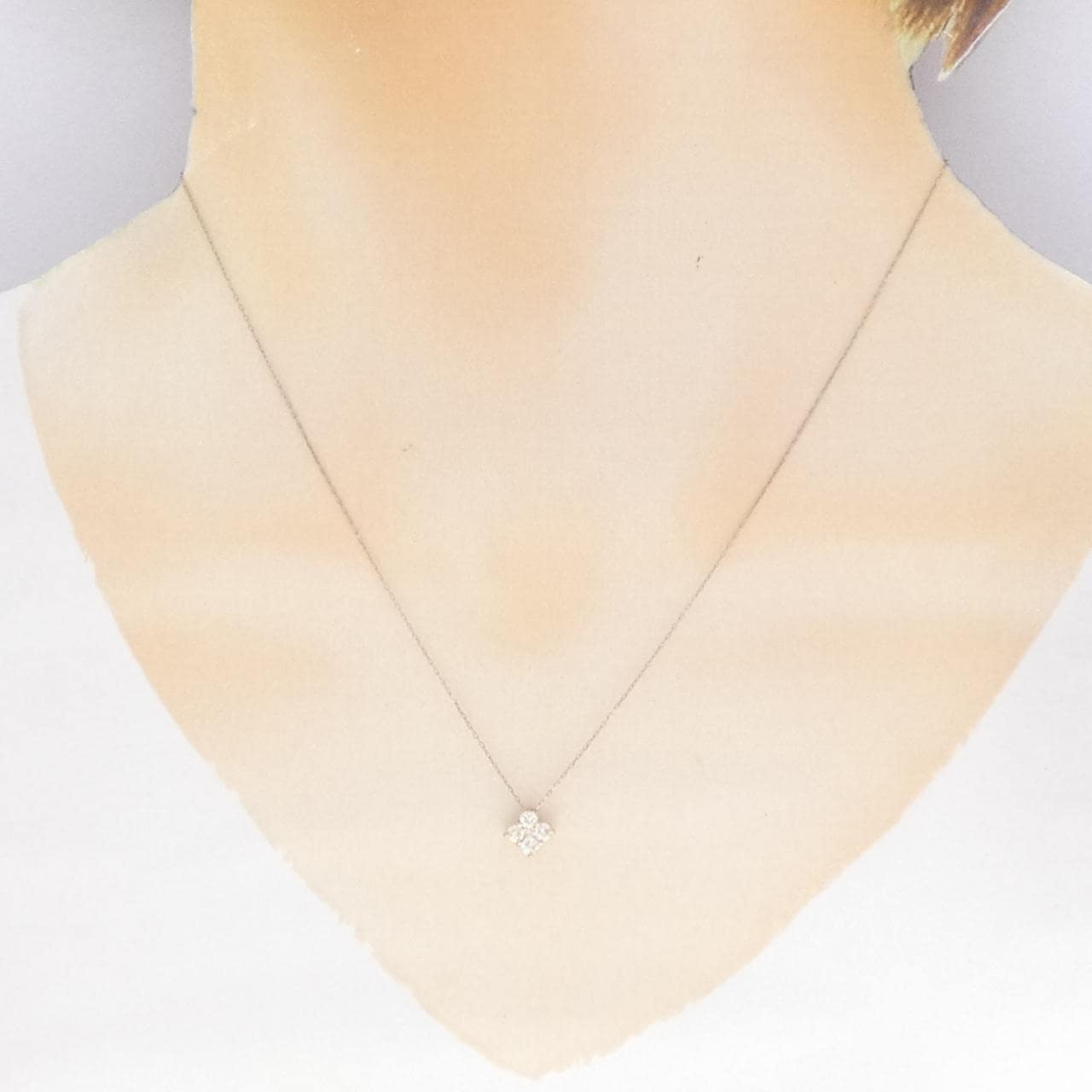 K18PG ダイヤモンド ネックレス 0.25CT