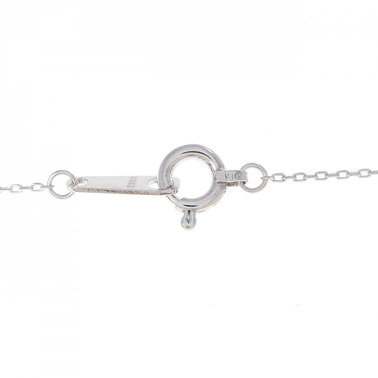 K10WG ダイヤモンド ネックレス 0.10CT