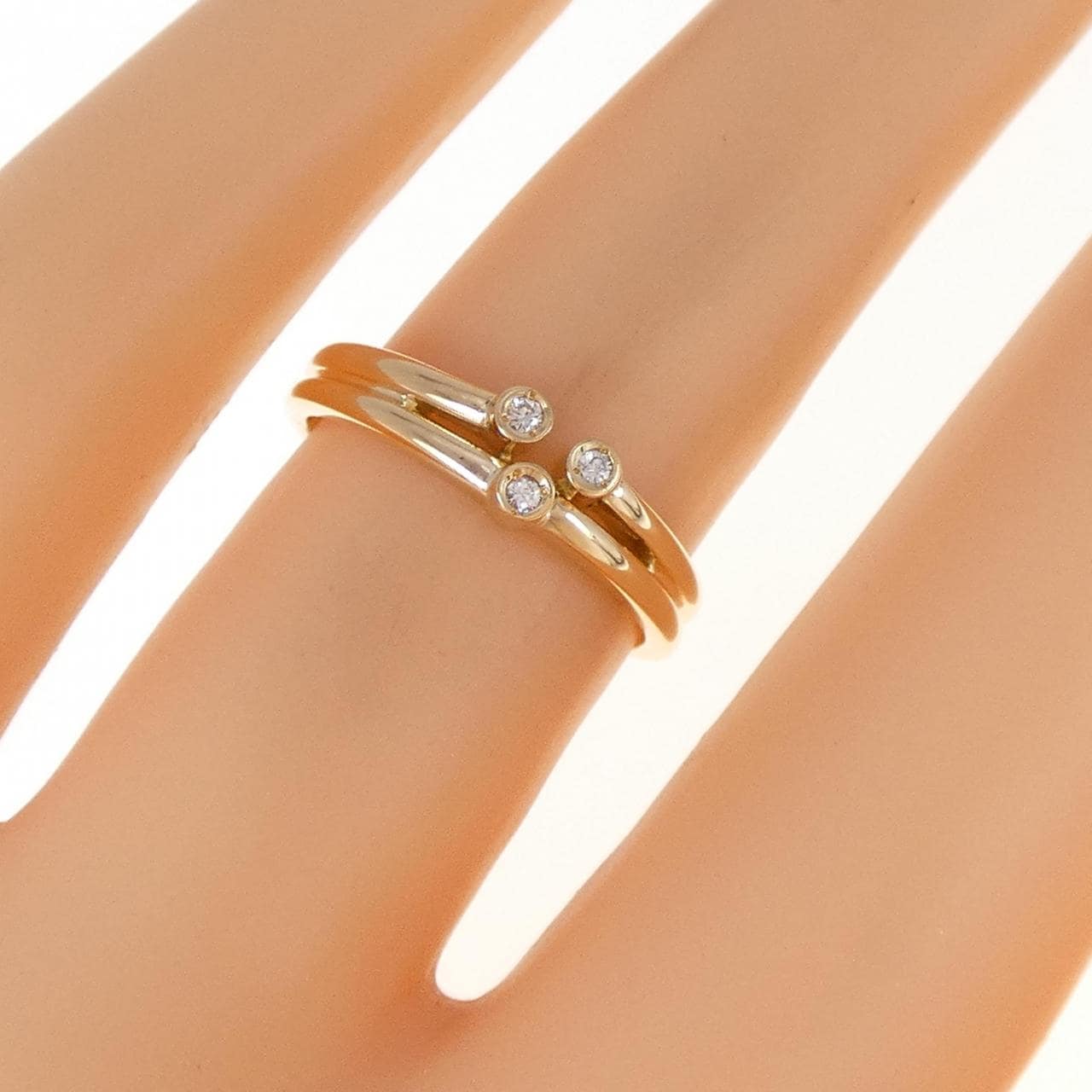 K18YG ダイヤモンド リング 0.025CT