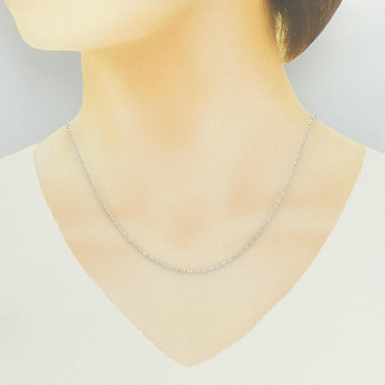 K18WG ネックレス