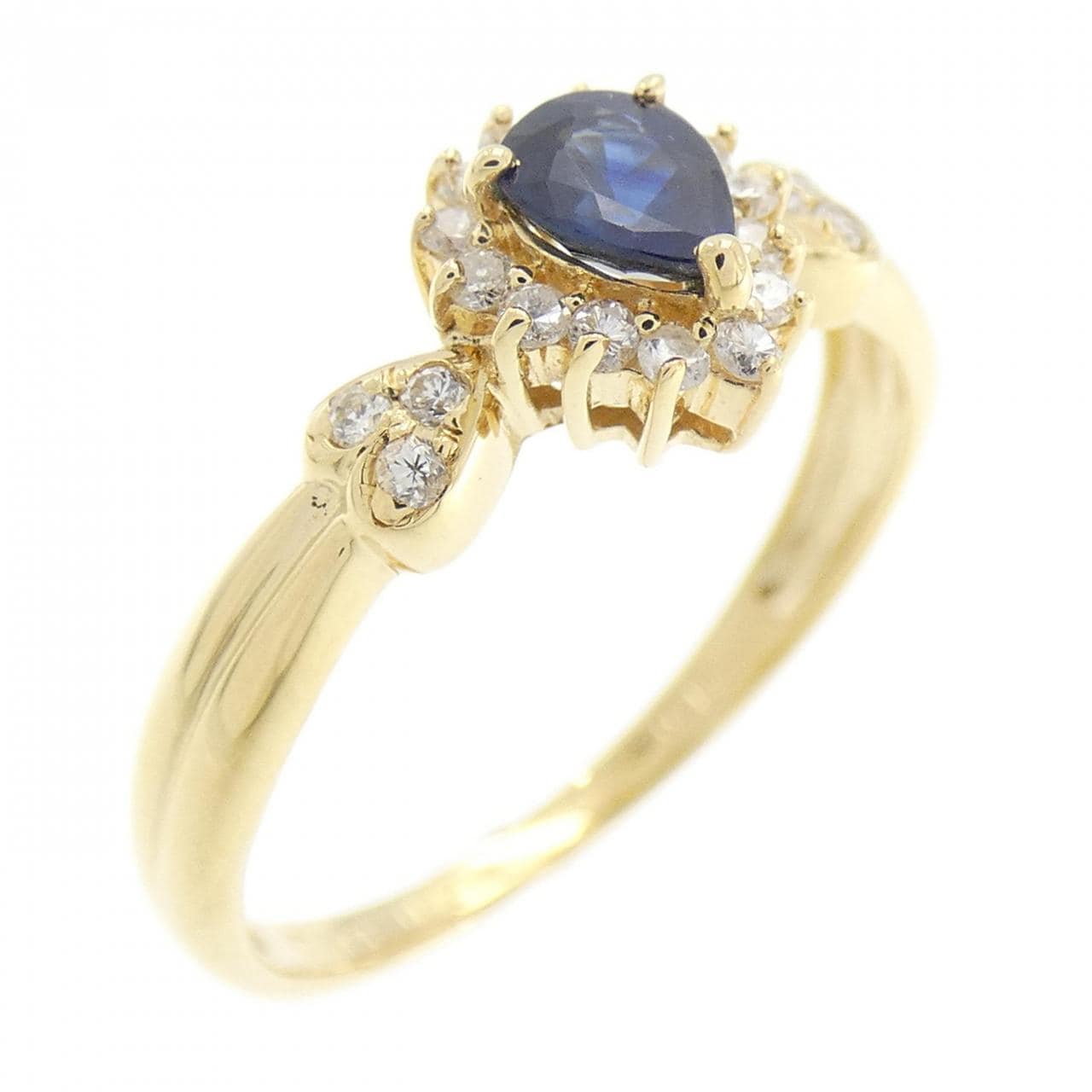 K18YG サファイヤ リング 0.27CT