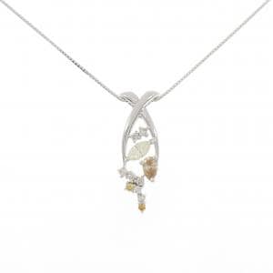 K18WG ダイヤモンド ネックレス 0.631CT