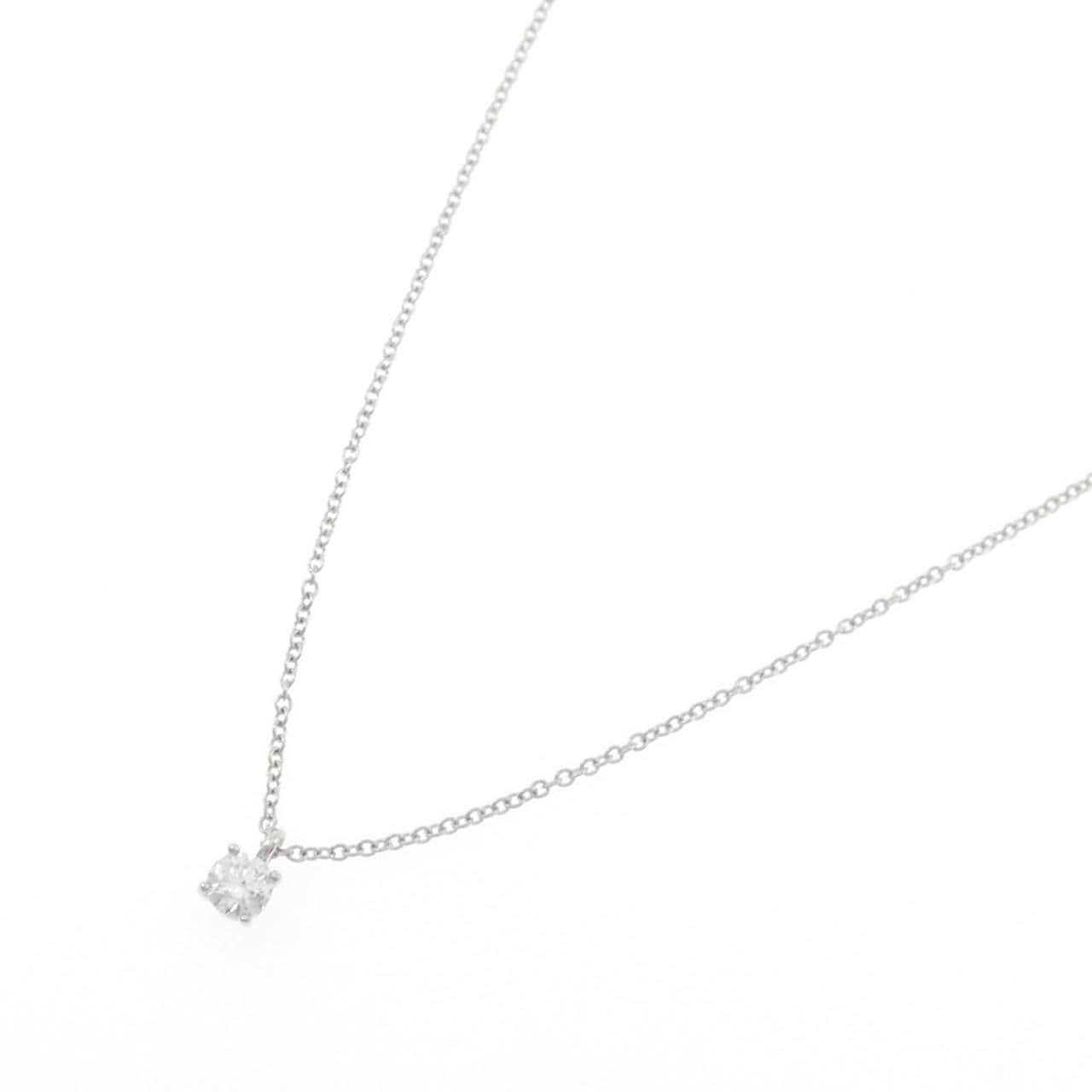 ティファニー ソリティア ネックレス 0.21CT F VVS2 3EXT