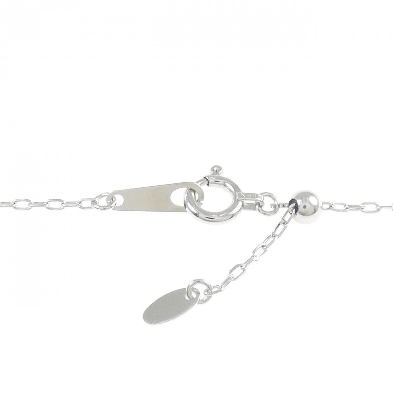 K18WG ハート モルガナイト ネックレス