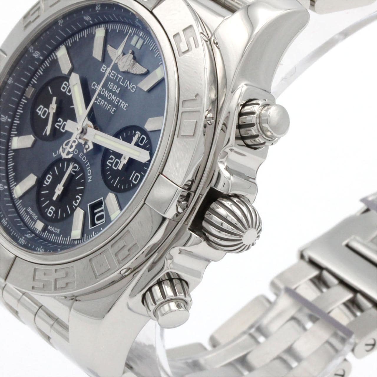 ブライトリング クロノマット44ブラックマザーオブパール JAPAN LIMITED AB0111/S011BMPPA SS 自動巻