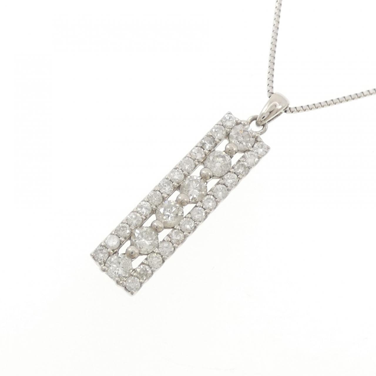 PT900/PT850 ダイヤモンド ネックレス 1.00CT