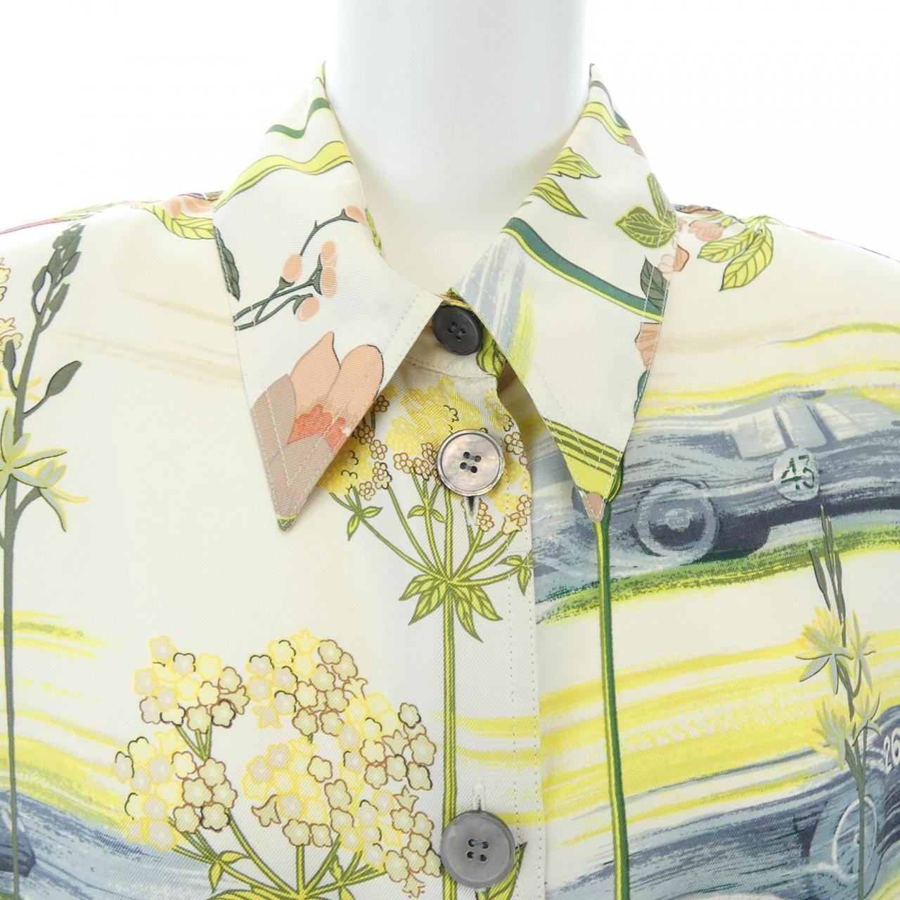 【ヴィンテージ】エルメス HERMES LES BOLIDES RACE CARS シャツ