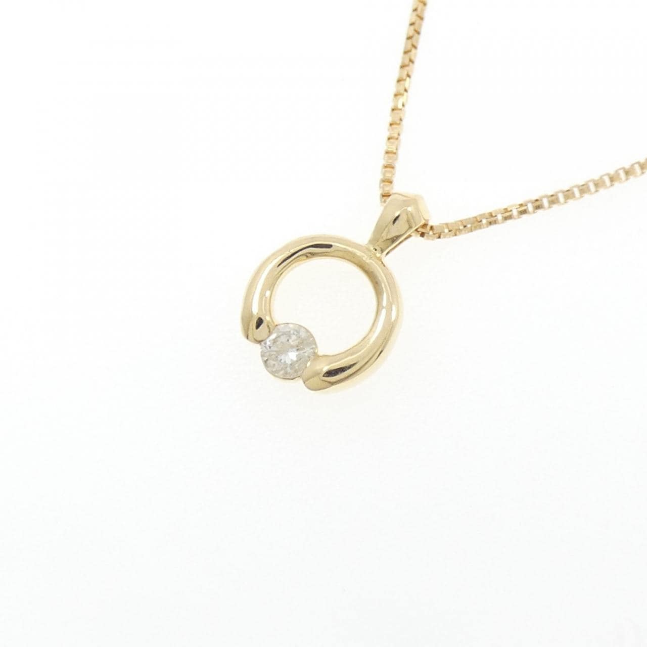 K18YG ダイヤモンド ネックレス 0.05CT