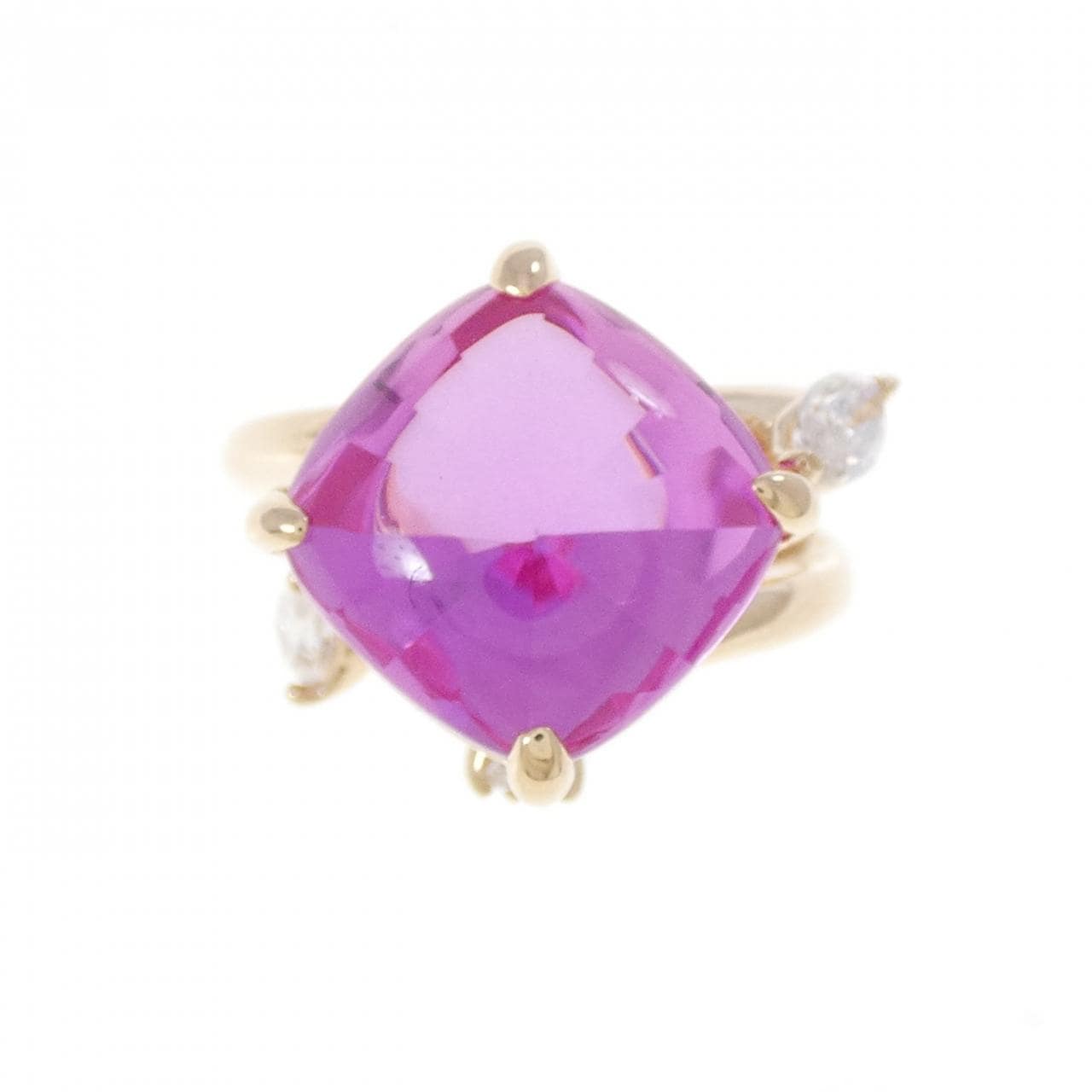 K10PG 合成サファイヤ リング