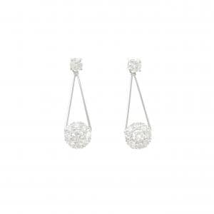 PT900 ダイヤモンド ピアス 1.08CT