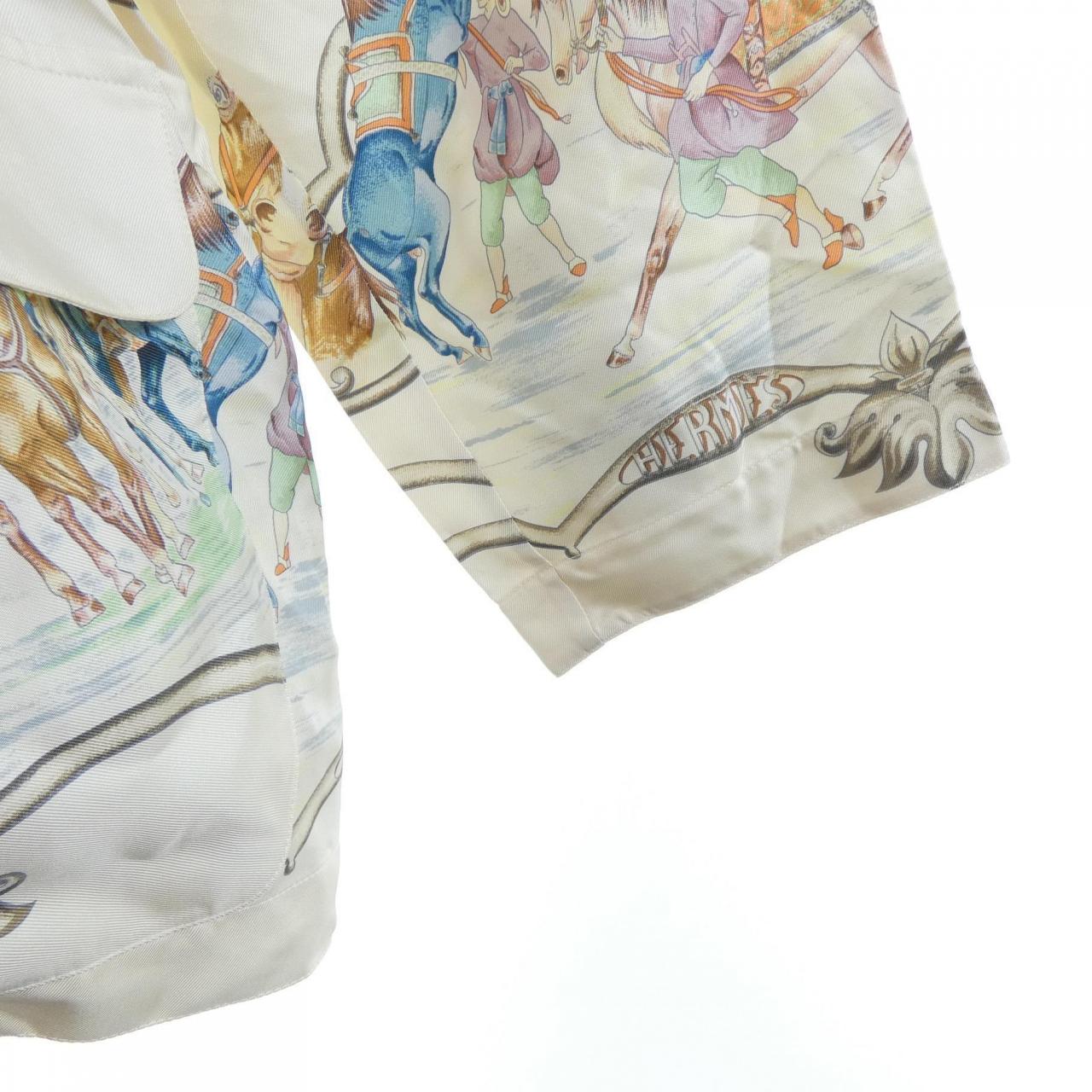 【ヴィンテージ】エルメス HERMES LES CHEVAUX DES MOGHOLS ツイルレーヌ. ジャケット
