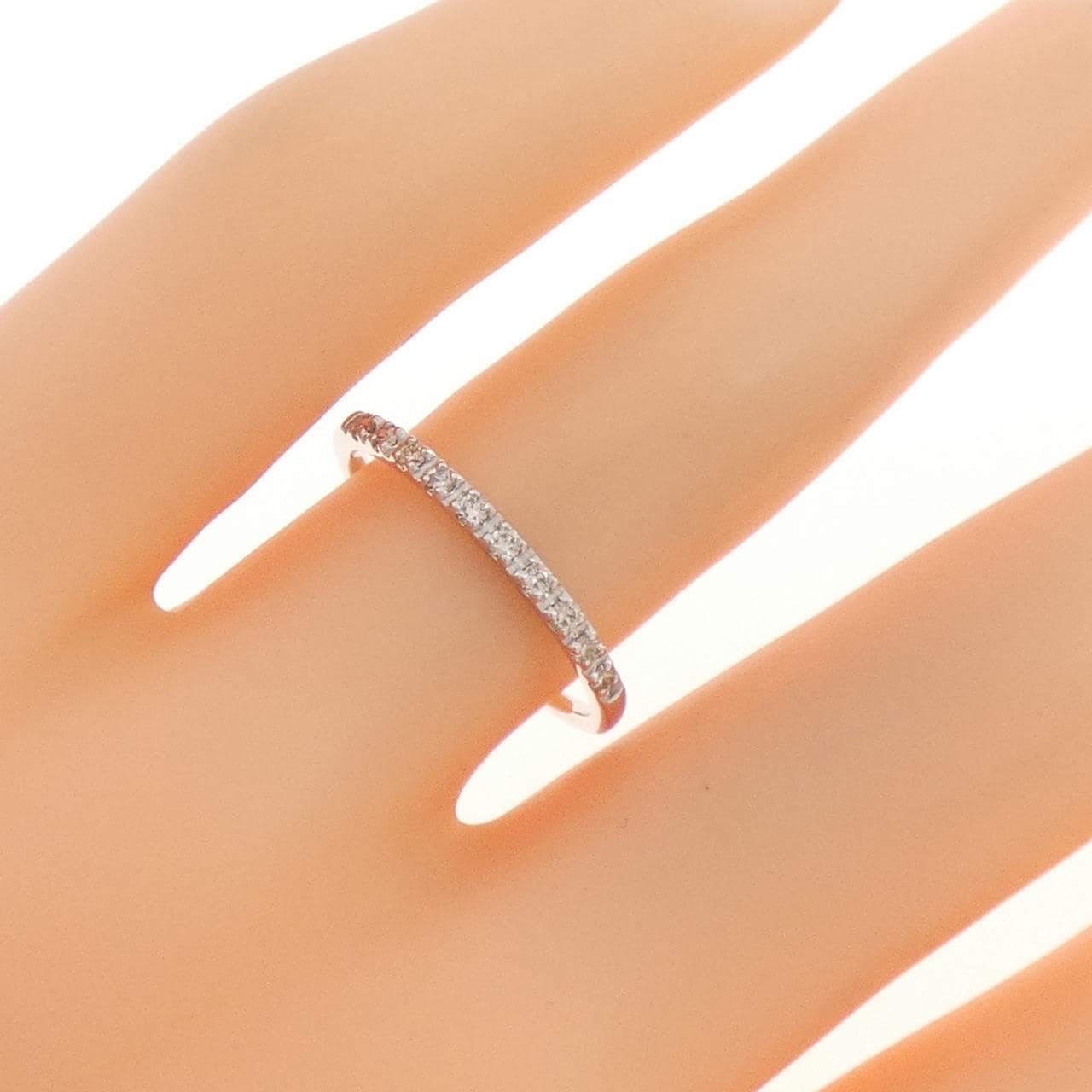 K18WG ダイヤモンド リング 0.10CT