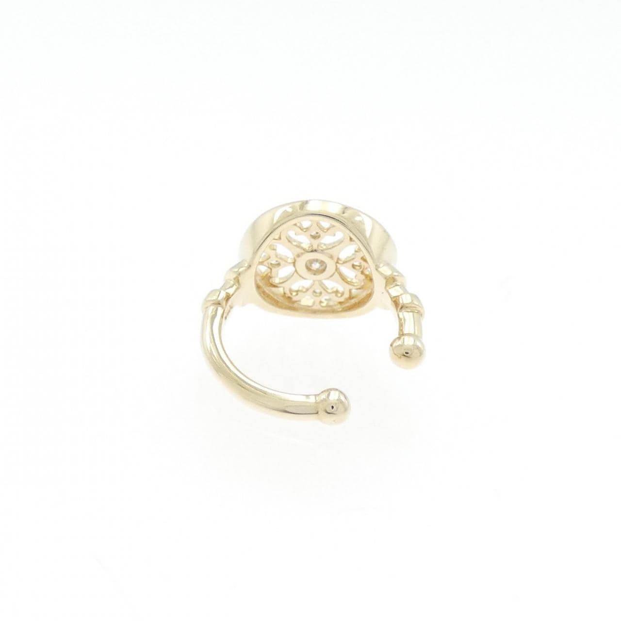 K10YG ダイヤモンド イヤーカフ 片耳