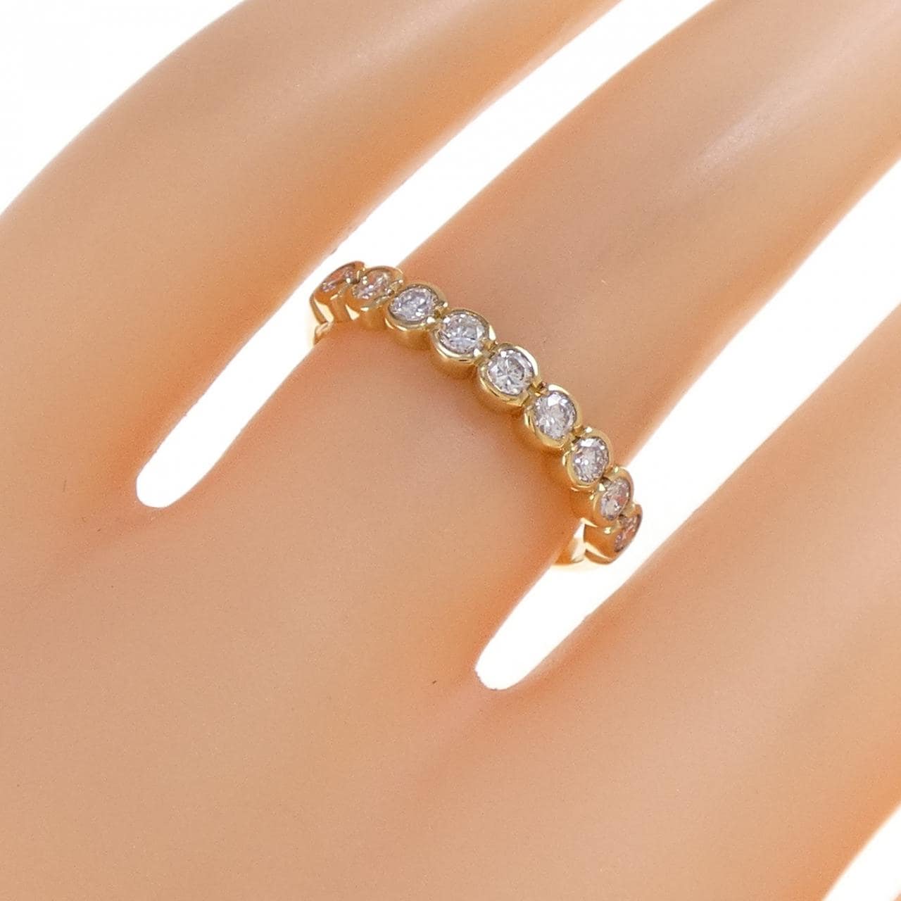 750YG ダイヤモンド リング 0.38CT