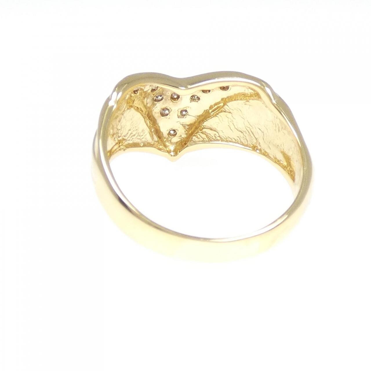 K18YG ダイヤモンド リング 0.12CT
