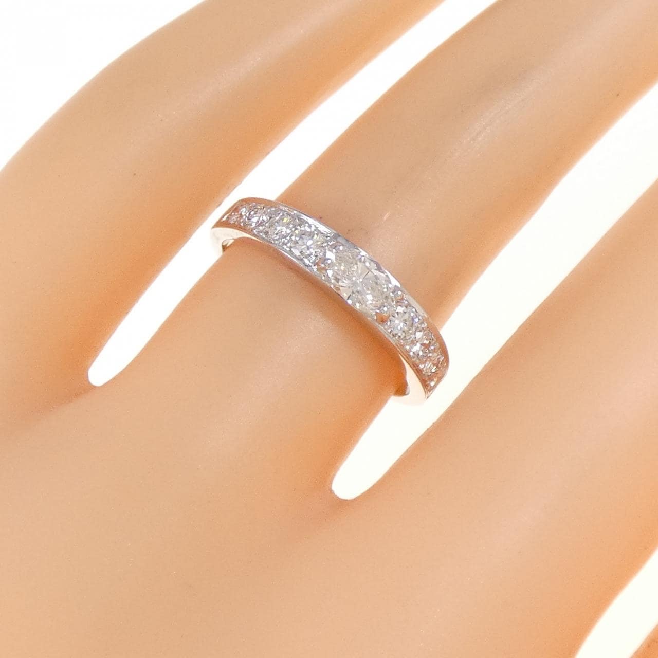 750WG ダイヤモンド リング 0.25CT