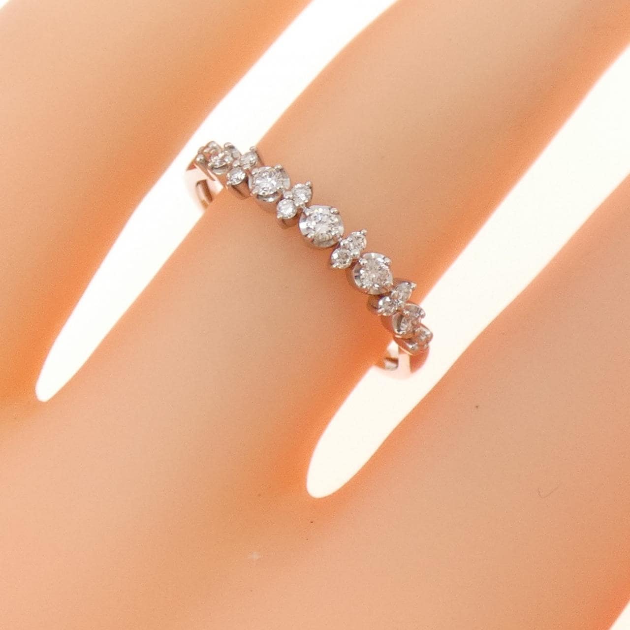 PT950 ダイヤモンド リング 0.13CT