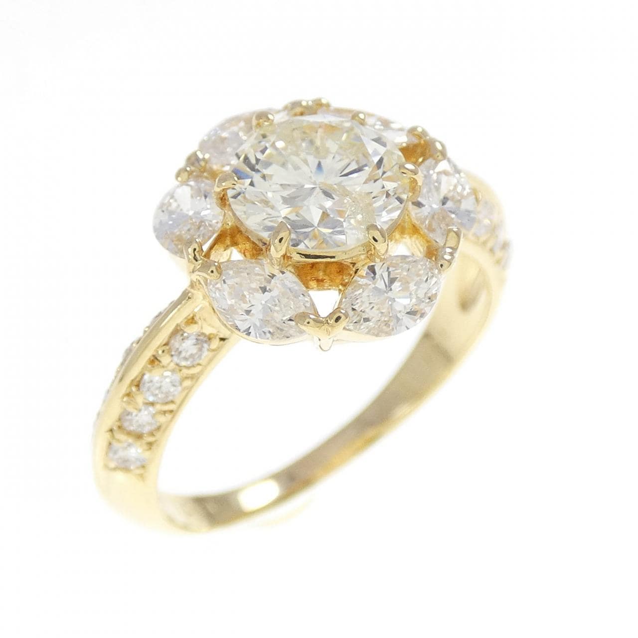 K18YG ダイヤモンド リング 1.081CT