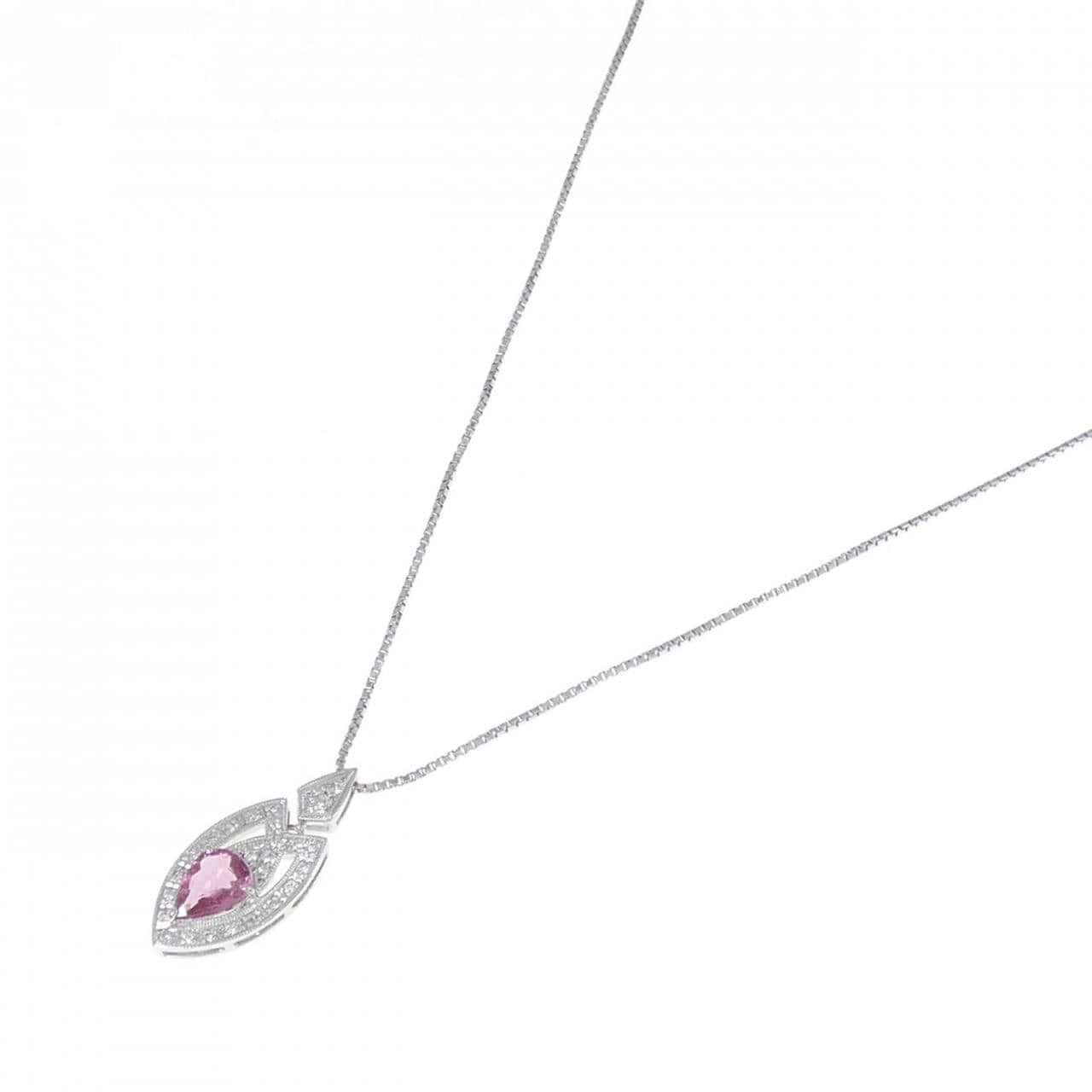 PT Sapphire Necklace 1.14CT