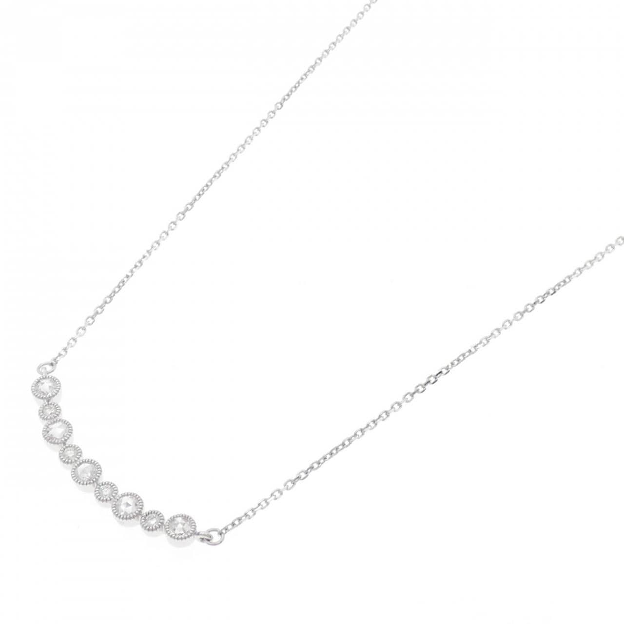 K18WG ダイヤモンド ネックレス 0.43CT