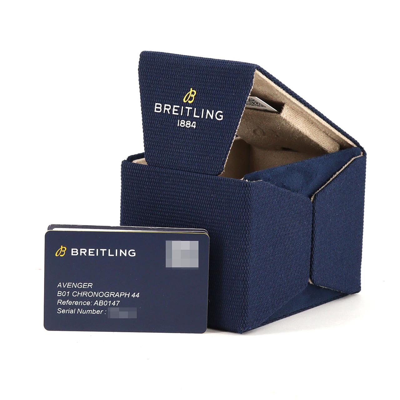 ブライトリング アベンジャーB01クロノグラフ44ブルーインパルス LTD AB0147/AB01471A1C1A1 SS 自動巻
