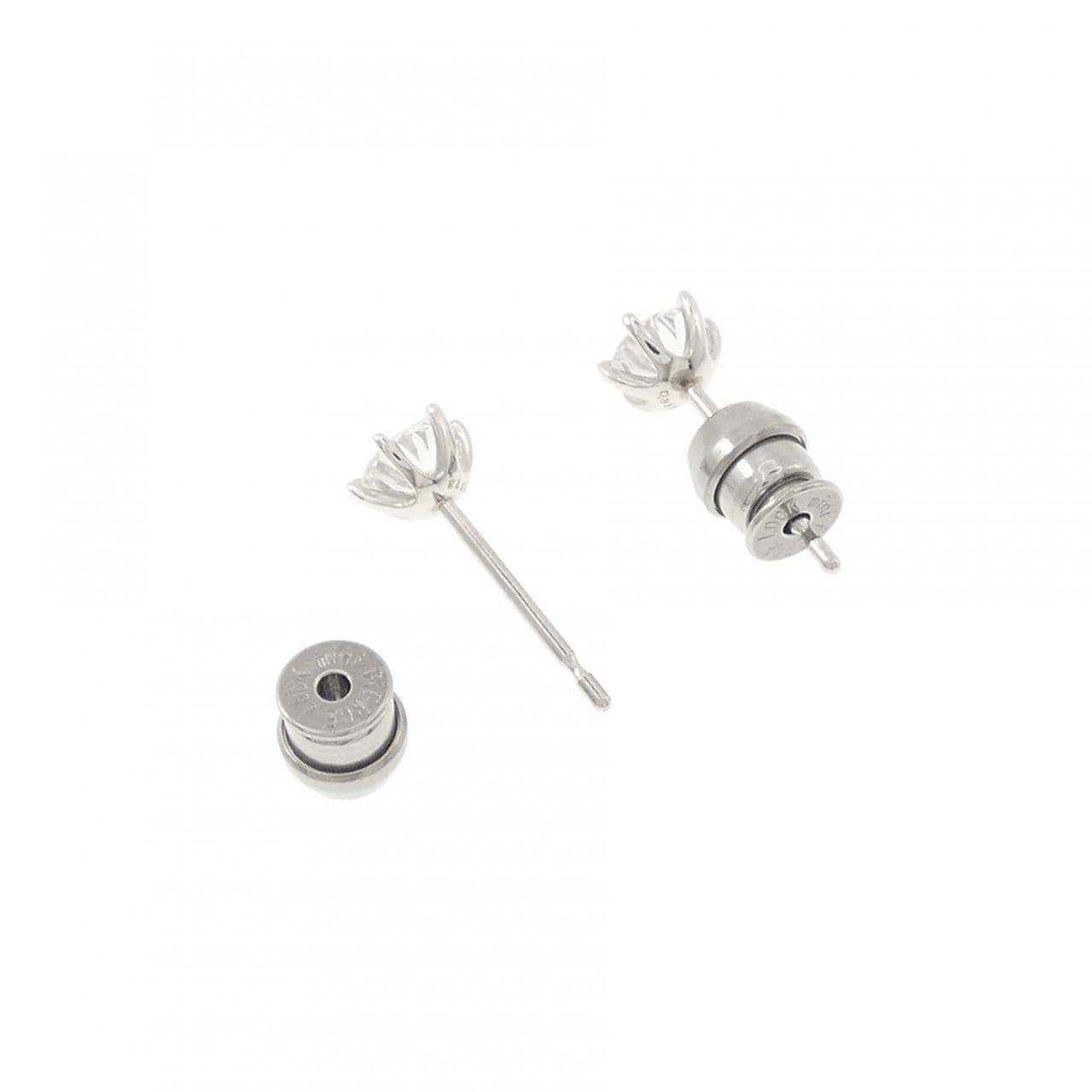 【リメイク】PT900/ST ダイヤモンド ピアス 0.311CT 0.313CT D VS1 VG-G