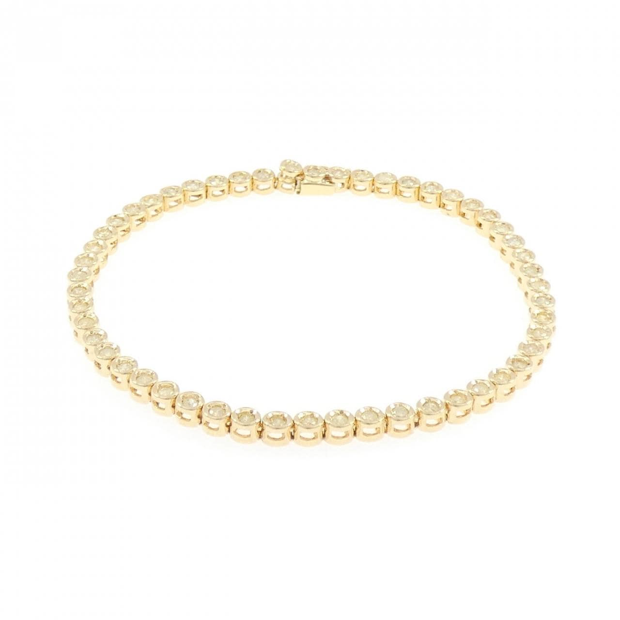 K18YG ダイヤモンド ブレスレット 1.39CT