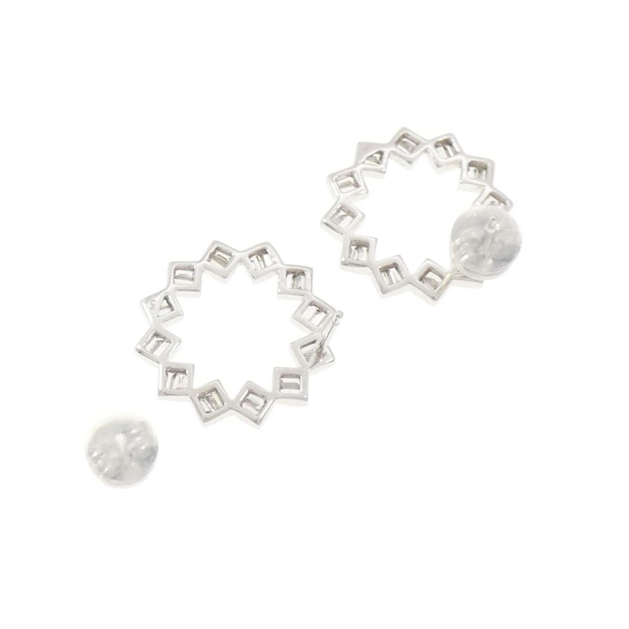 K18WG ダイヤモンド ピアス 0.40CT