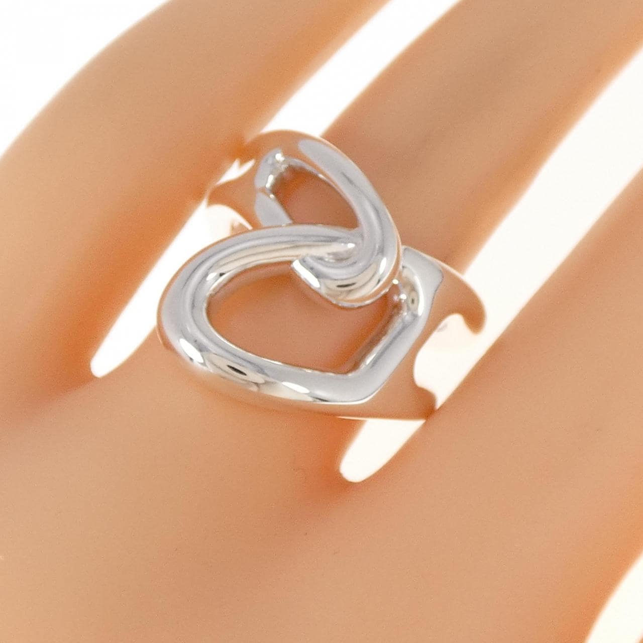 HERMES Chaine Dunkle Punk Ring
