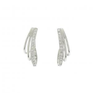 K18WG ダイヤモンド ピアス 0.4CT