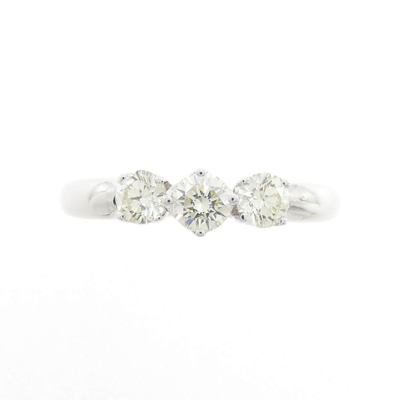 K18WG ダイヤモンド リング 0.45CT