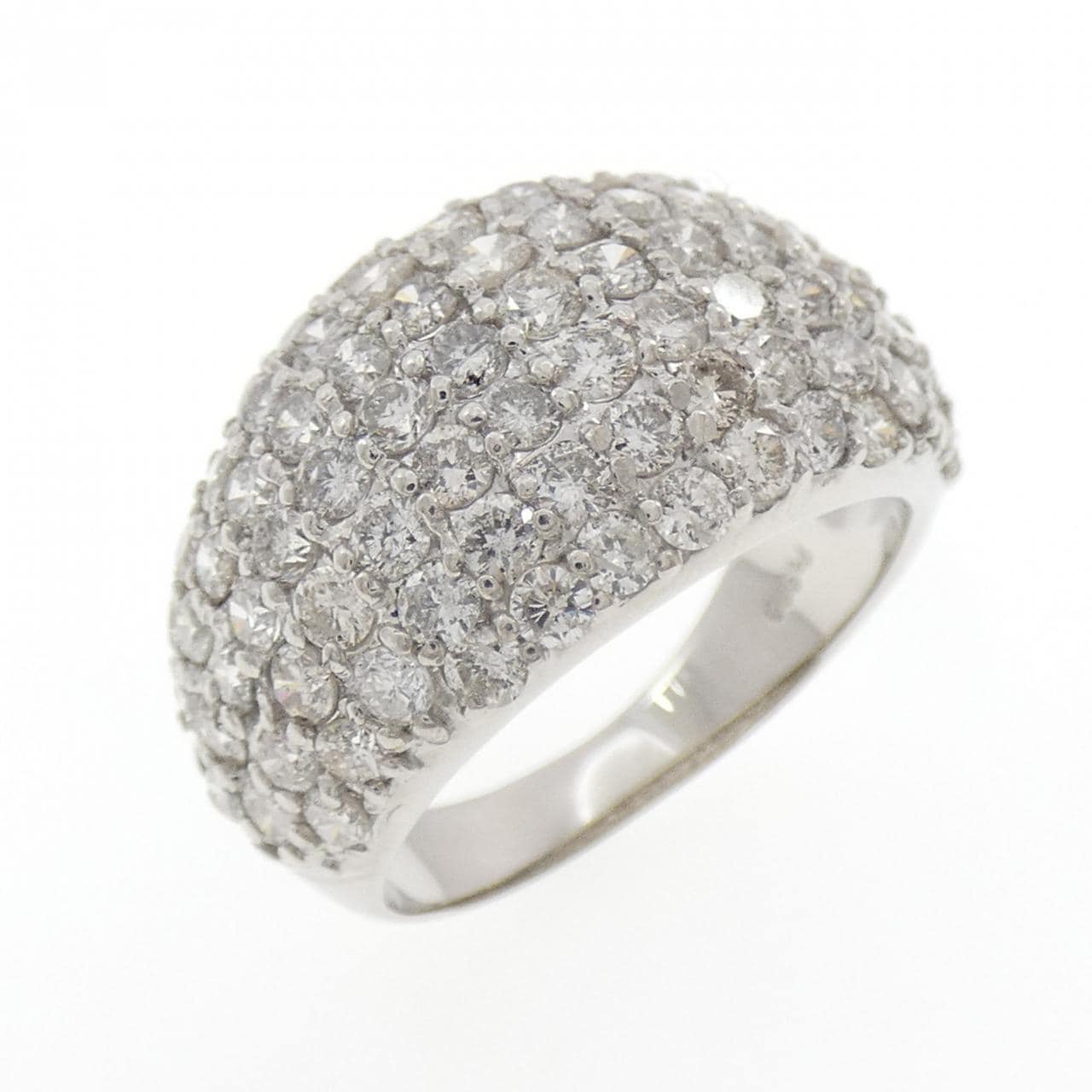 PT900 パヴェ ダイヤモンド リング 3.00CT