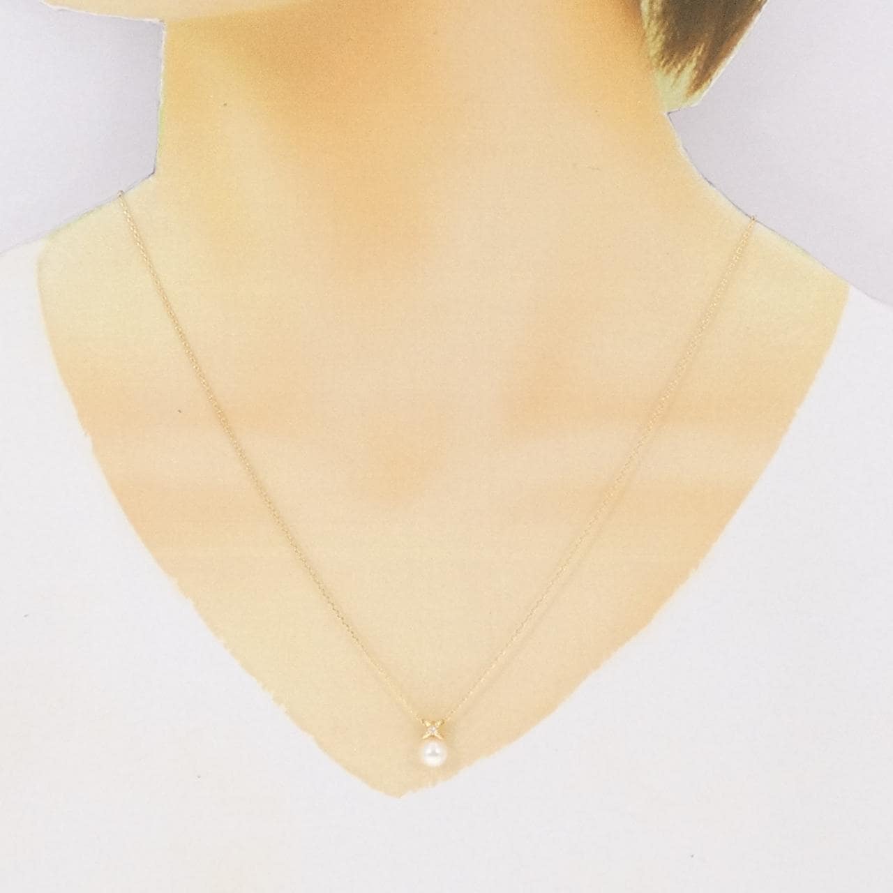 K18YG アコヤパール ネックレス 6.1mm