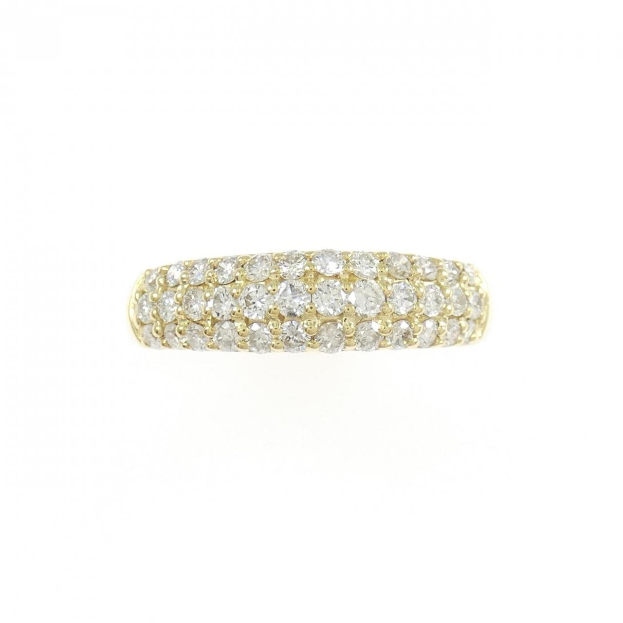 K18YG パヴェ ダイヤモンド リング 0.50CT