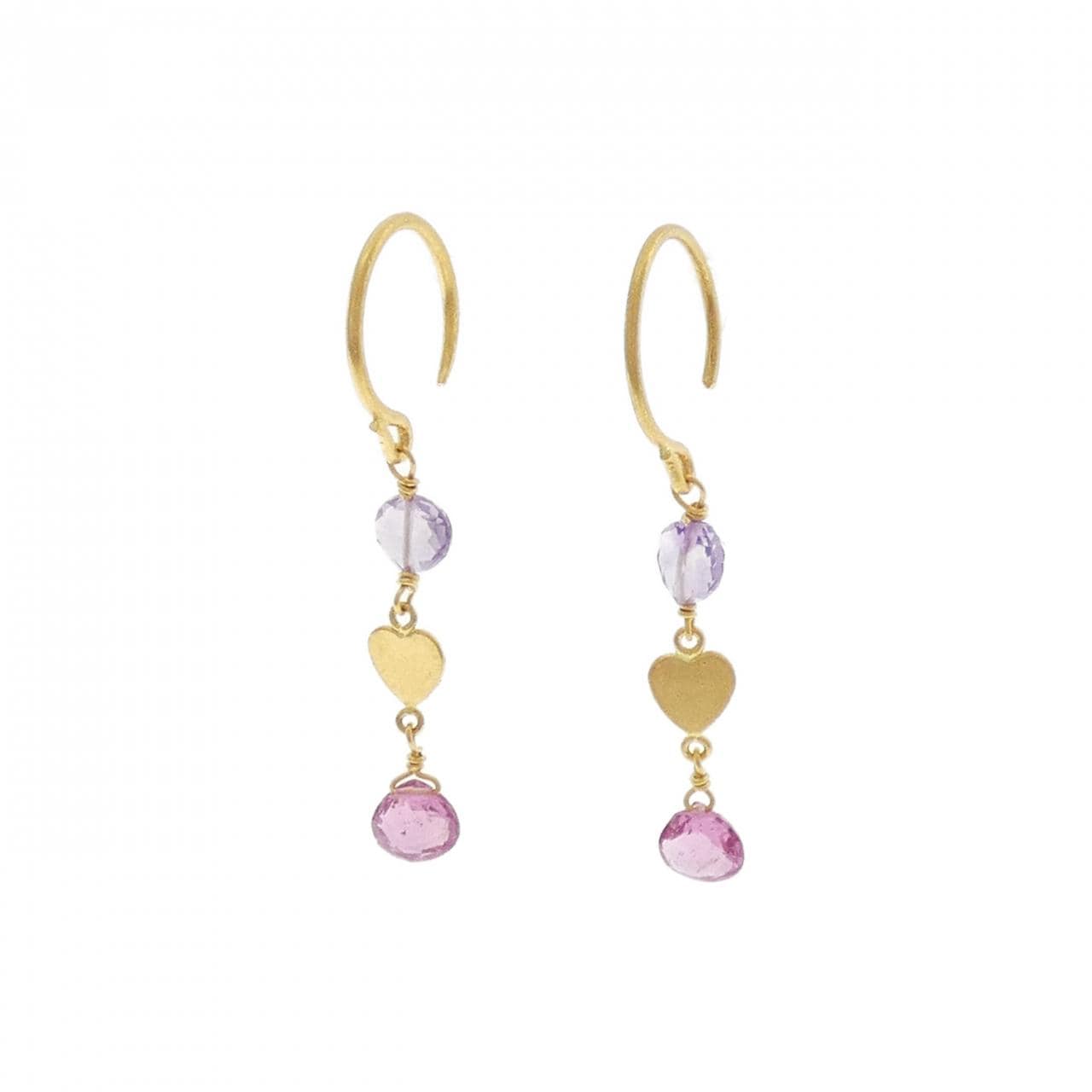 マリエレーヌ･ドゥ･タイヤック アメジスト ピアス