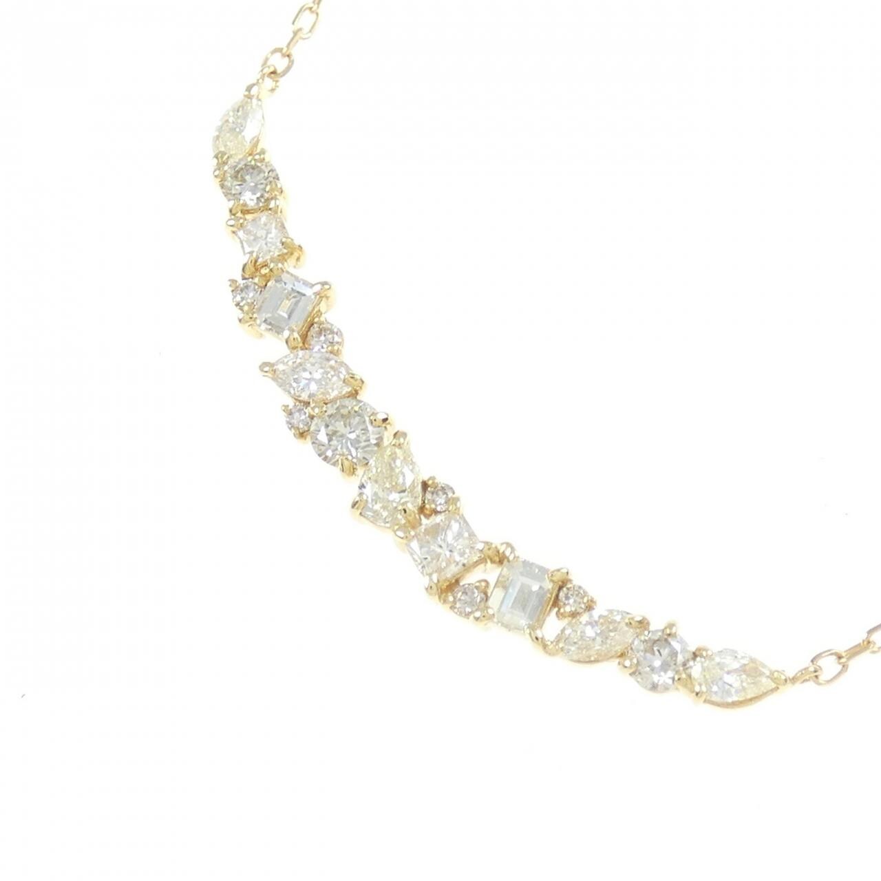 【新品】K18YG ダイヤモンド ネックレス 0.80CT